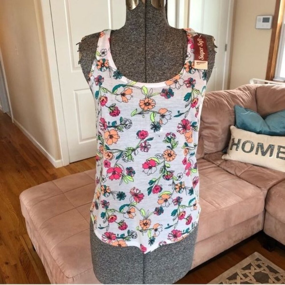 Floral colorful tank top